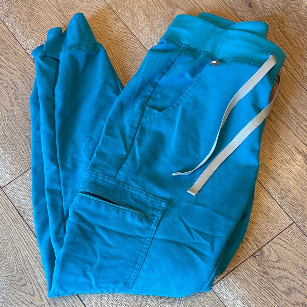 FIGS Zamora Teal Jogger Pants
